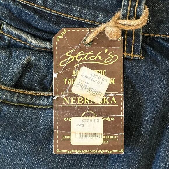 Stitch's Y2K Nebraska Flare Wide Leg Button Fly Buffalo Nickel Jeans Size 31 NWT - Picture 11 of 11